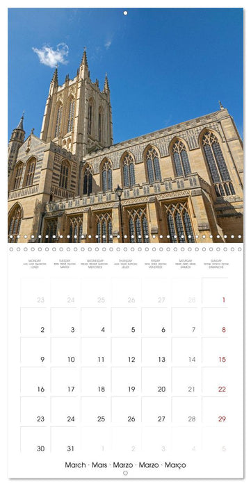 Bury St Edmunds - Historic town in eastern England (CALVENDO Monthly Calendar 2026)