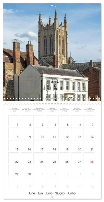 Bury St Edmunds - Historic town in eastern England (CALVENDO Monthly Calendar 2026)