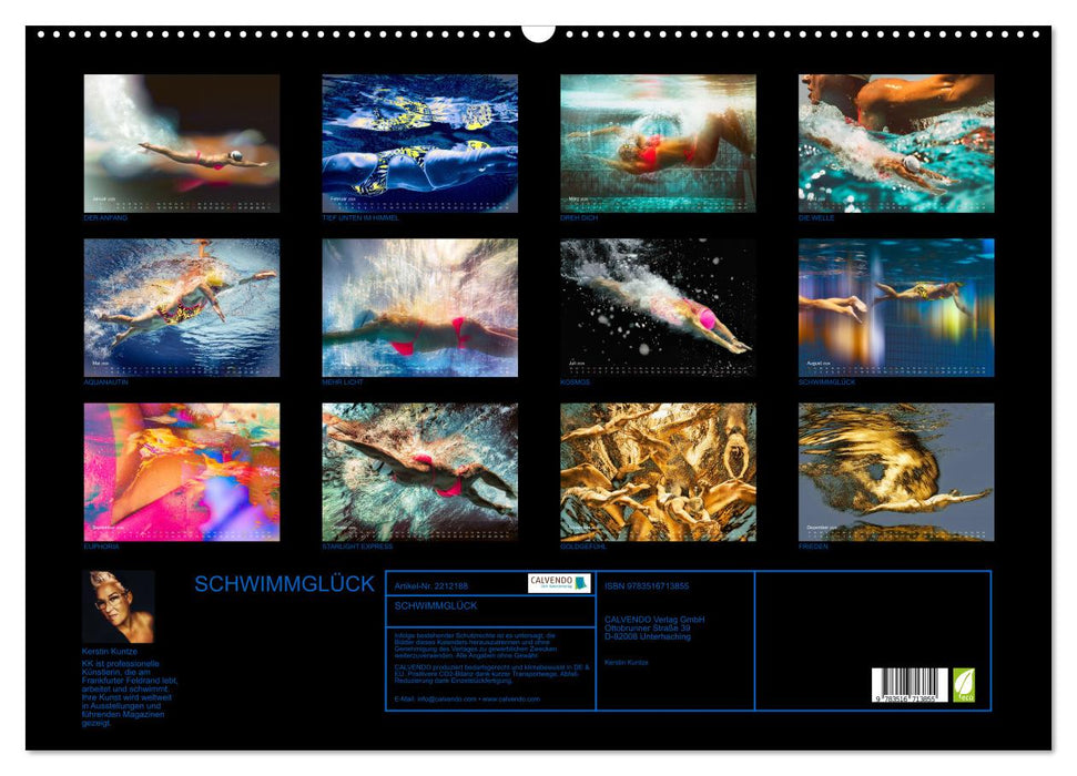 SCHWIMMGLÜCK (CALVENDO Wandkalender 2026)