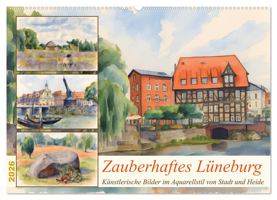 Zauberhaftes Lüneburg (CALVENDO Wandkalender 2026)