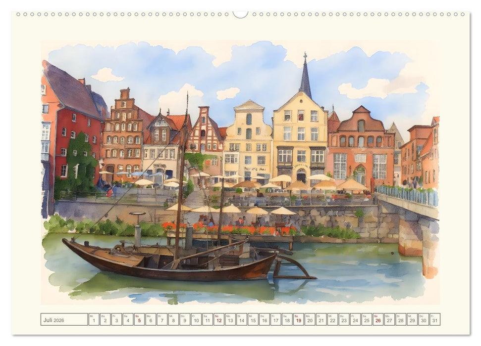 Zauberhaftes Lüneburg (CALVENDO Premium Wandkalender 2026)