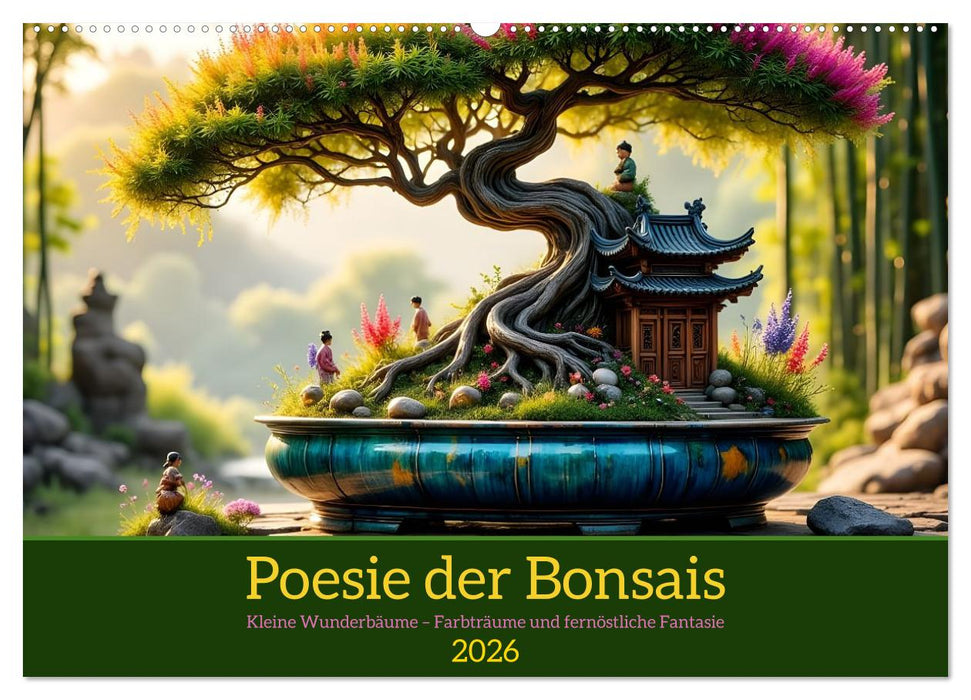Poesie der Bonsais (CALVENDO Wandkalender 2026)