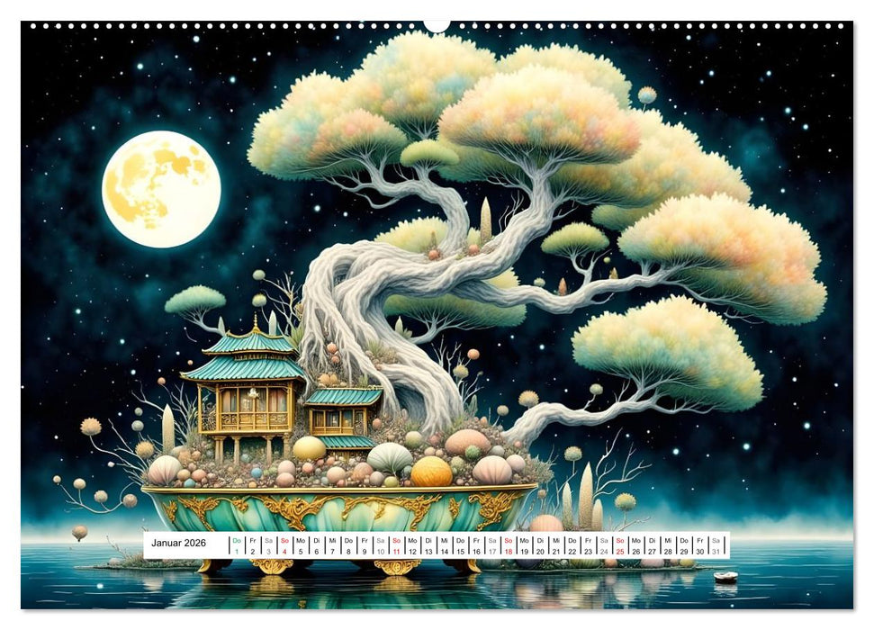 Poesie der Bonsais (CALVENDO Wandkalender 2026)