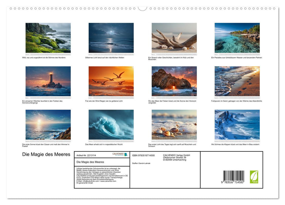 Die Magie des Meeres (CALVENDO Premium Wandkalender 2026)