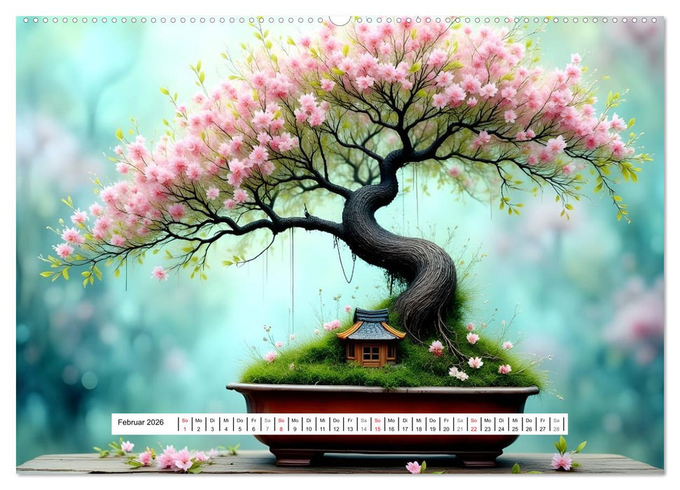 Poesie der Bonsais (CALVENDO Premium Wandkalender 2026)