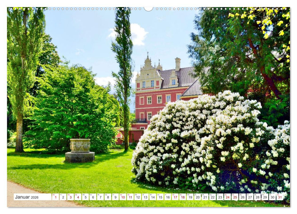 Fürst-Pückler-Park und Schloss – Bad Muskau (CALVENDO Premium Wandkalender 2026)