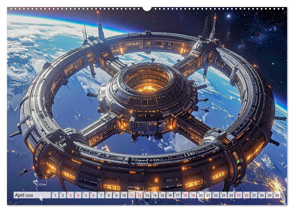 Raumzeit. Geschichten zwischen Sternen (CALVENDO Wandkalender 2026)