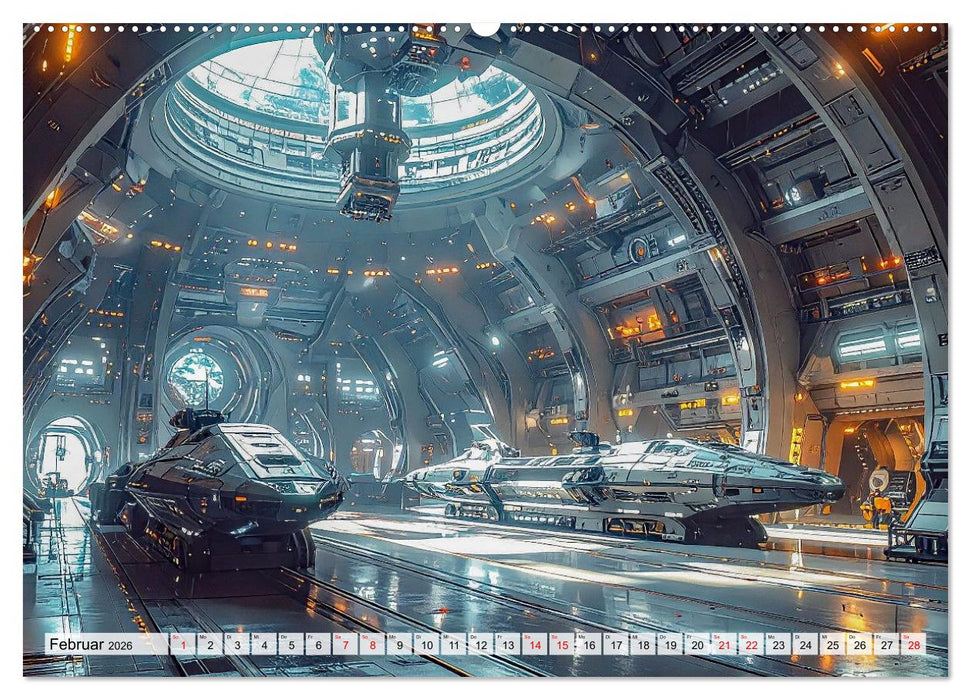 Raumzeit. Geschichten zwischen Sternen (CALVENDO Premium Wandkalender 2026)