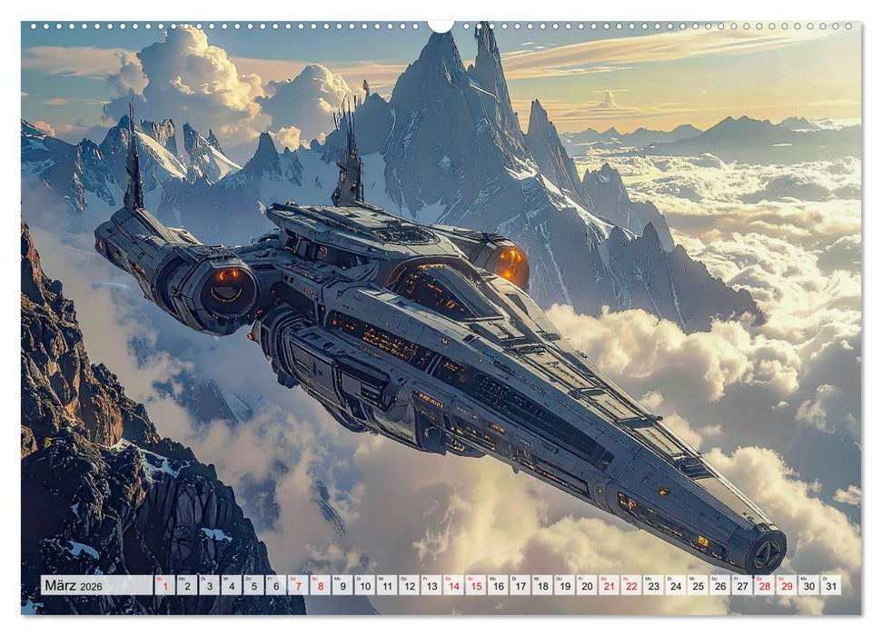 Raumzeit. Geschichten zwischen Sternen (CALVENDO Premium Wandkalender 2026)