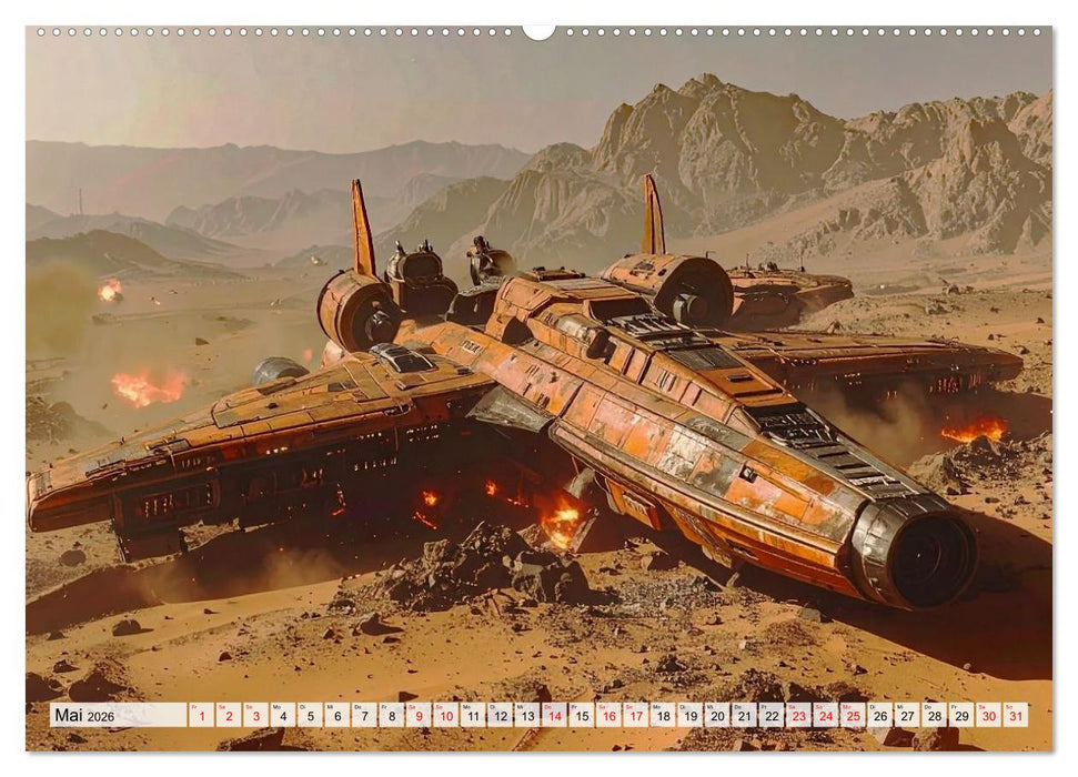 Raumzeit. Geschichten zwischen Sternen (CALVENDO Premium Wandkalender 2026)