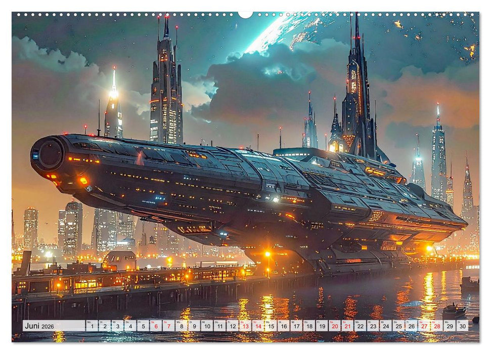 Raumzeit. Geschichten zwischen Sternen (CALVENDO Premium Wandkalender 2026)