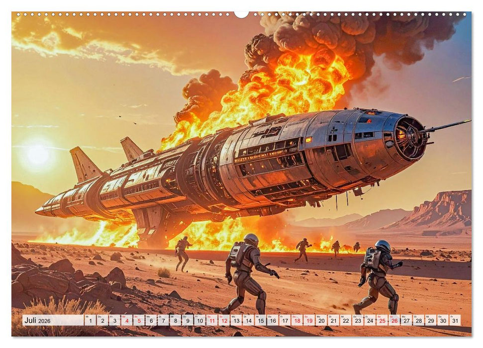 Raumzeit. Geschichten zwischen Sternen (CALVENDO Premium Wandkalender 2026)