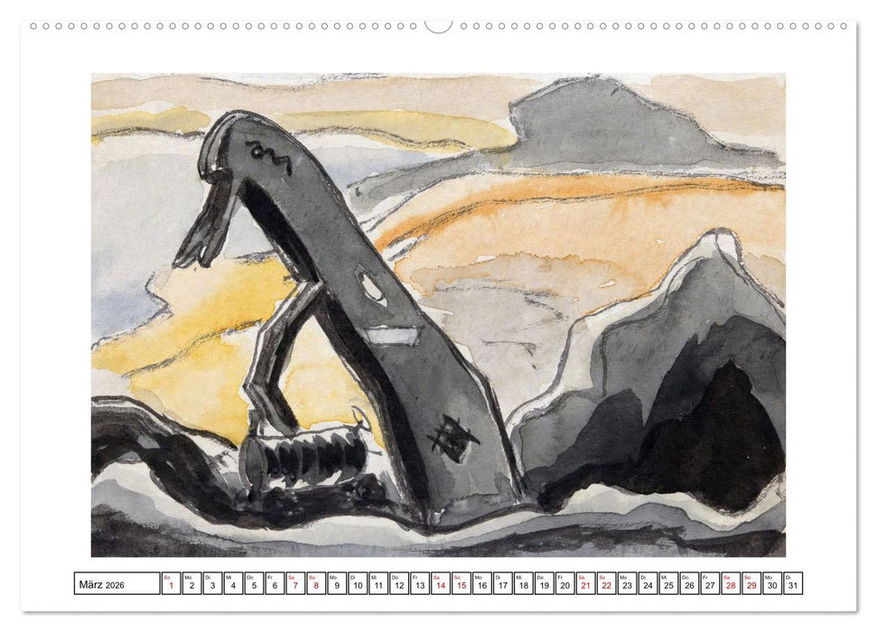 Arthur Dove - Abstrakte Impressionen (CALVENDO Premium Wandkalender 2026)