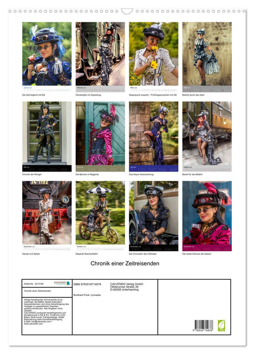 Chronik einer Zeitreisenden (CALVENDO Wandkalender 2026)