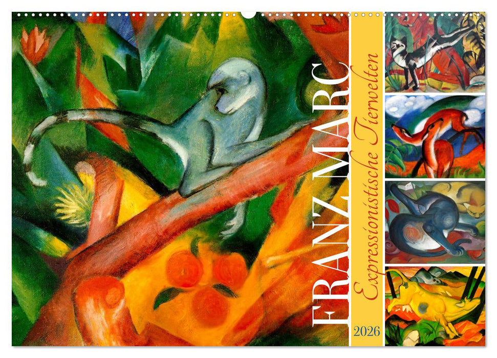 Expressionistische Tierwelten (CALVENDO Wandkalender 2026)