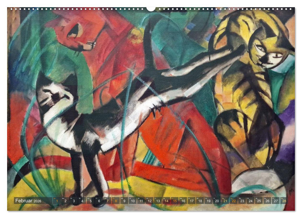 Expressionistische Tierwelten (CALVENDO Wandkalender 2026)