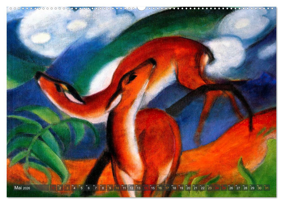 Expressionistische Tierwelten (CALVENDO Wandkalender 2026)