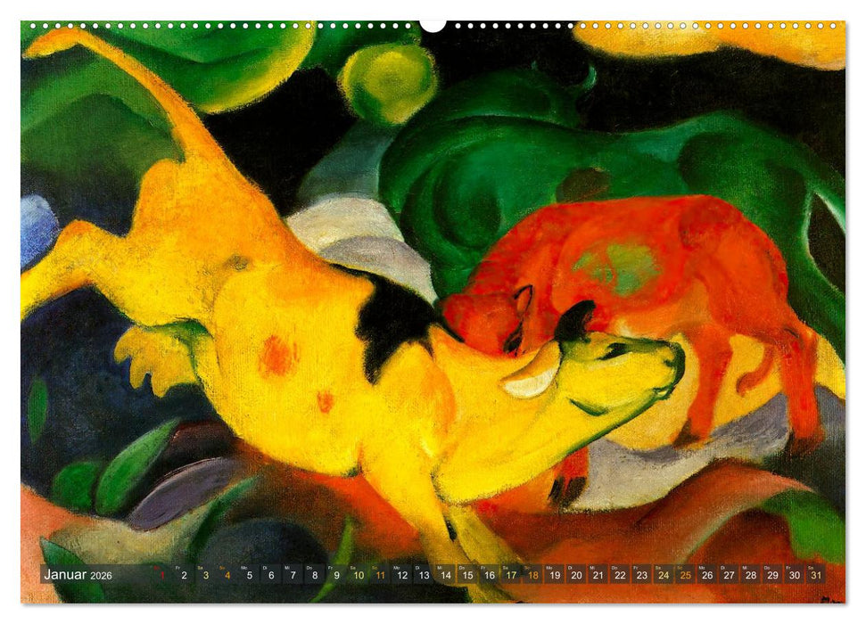 Expressionistische Tierwelten (CALVENDO Premium Wandkalender 2026)