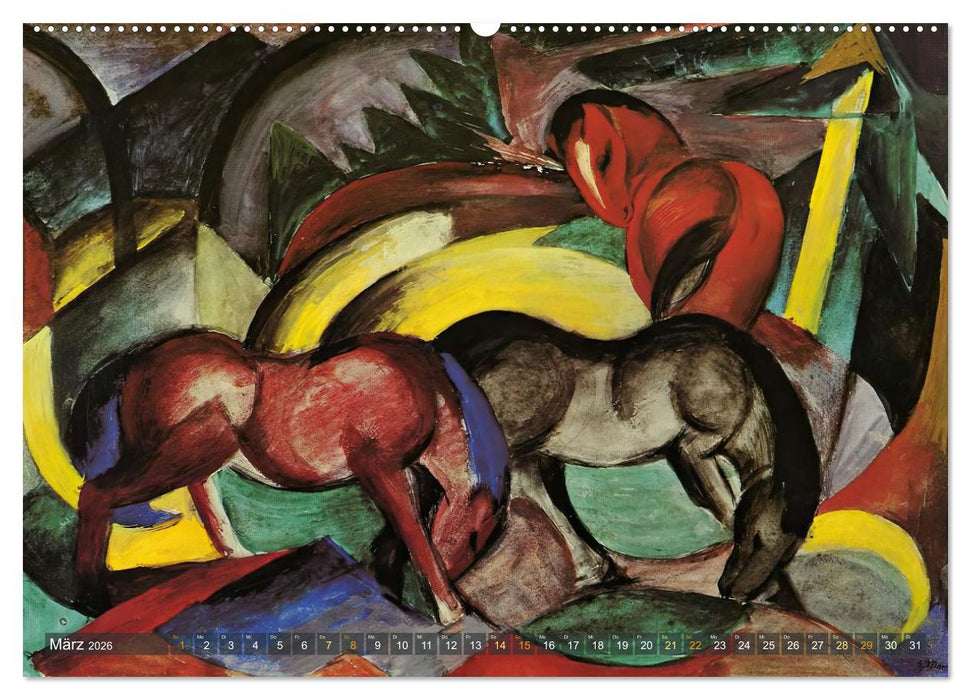 Expressionistische Tierwelten (CALVENDO Premium Wandkalender 2026)