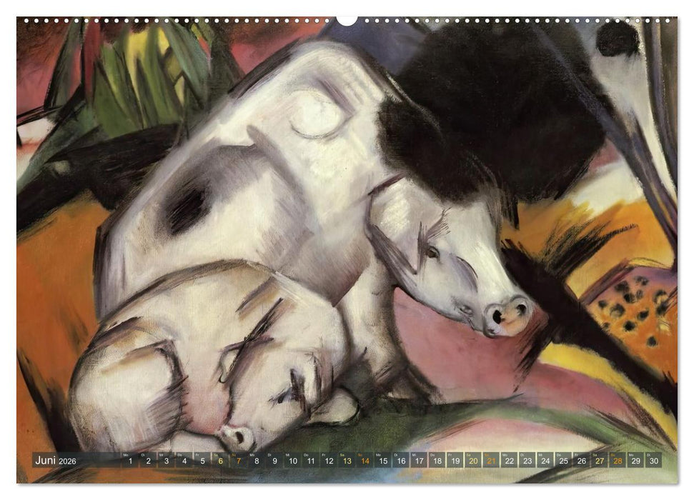 Expressionistische Tierwelten (CALVENDO Premium Wandkalender 2026)