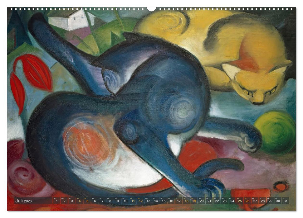 Expressionistische Tierwelten (CALVENDO Premium Wandkalender 2026)