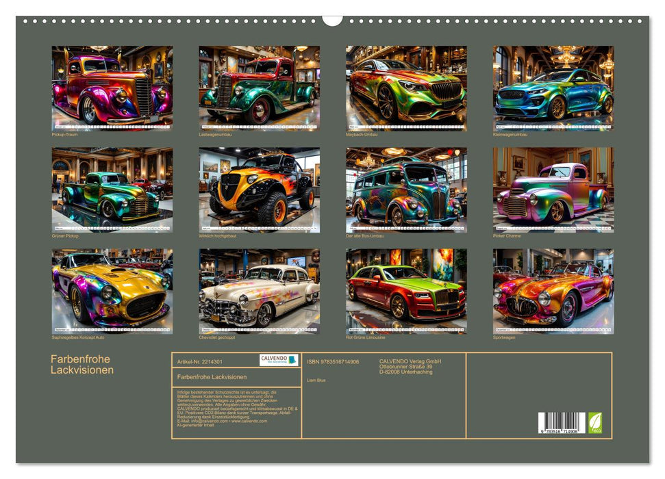 Farbenfrohe Lackvisionen (CALVENDO Wandkalender 2026)