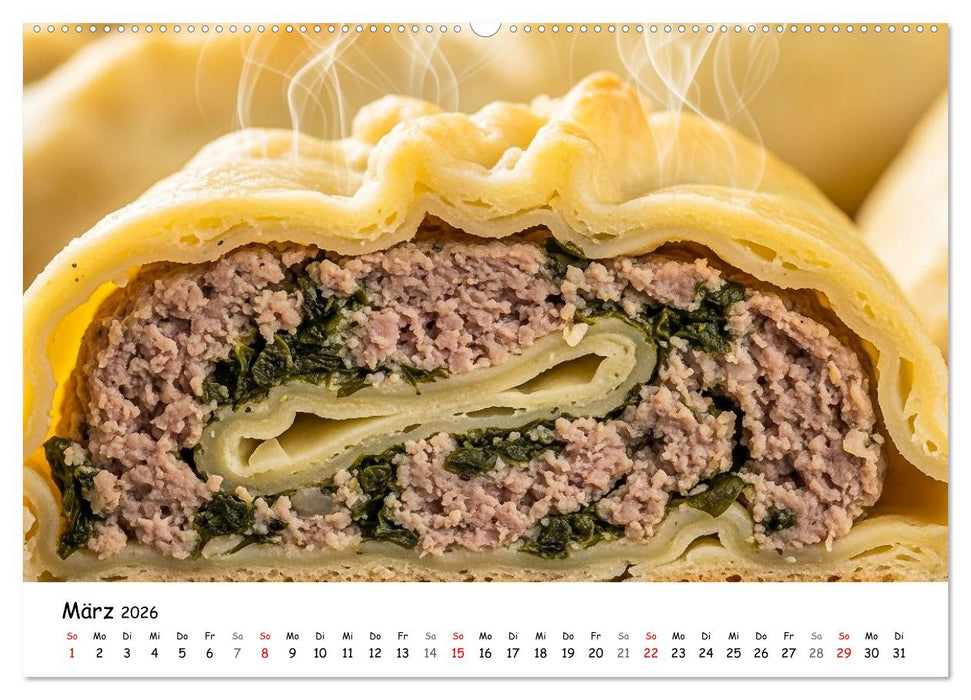 Schwäbischer Maultaschen-Kalender (CALVENDO Premium Wandkalender 2026)