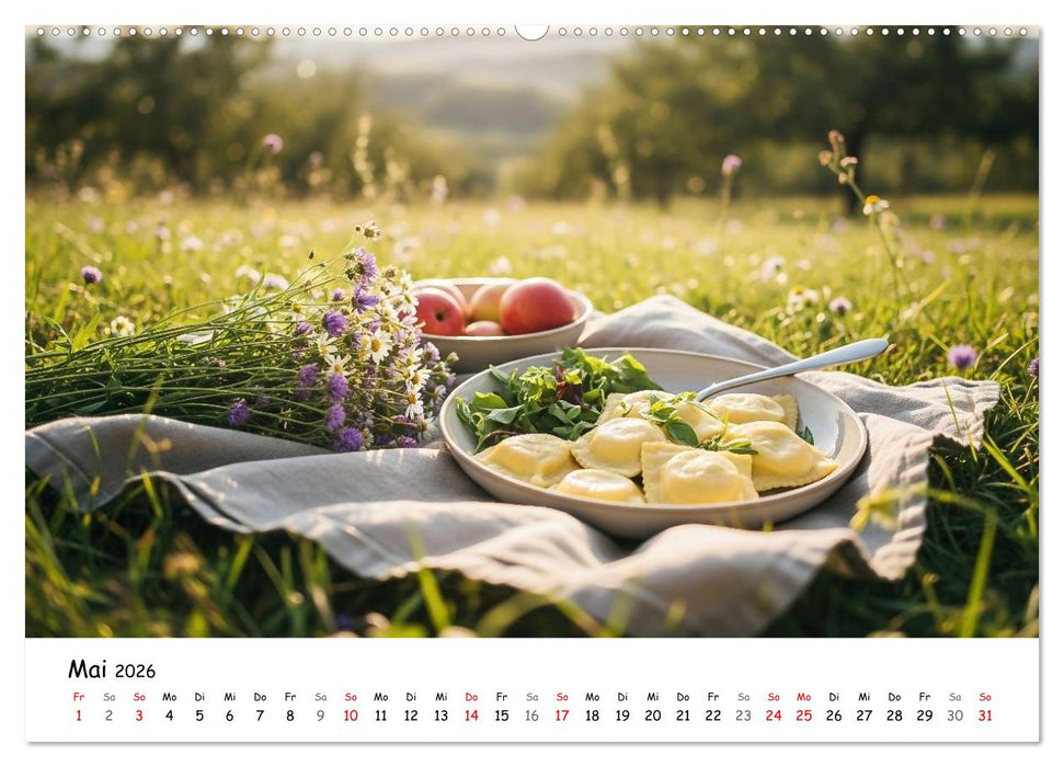 Schwäbischer Maultaschen-Kalender (CALVENDO Premium Wandkalender 2026)