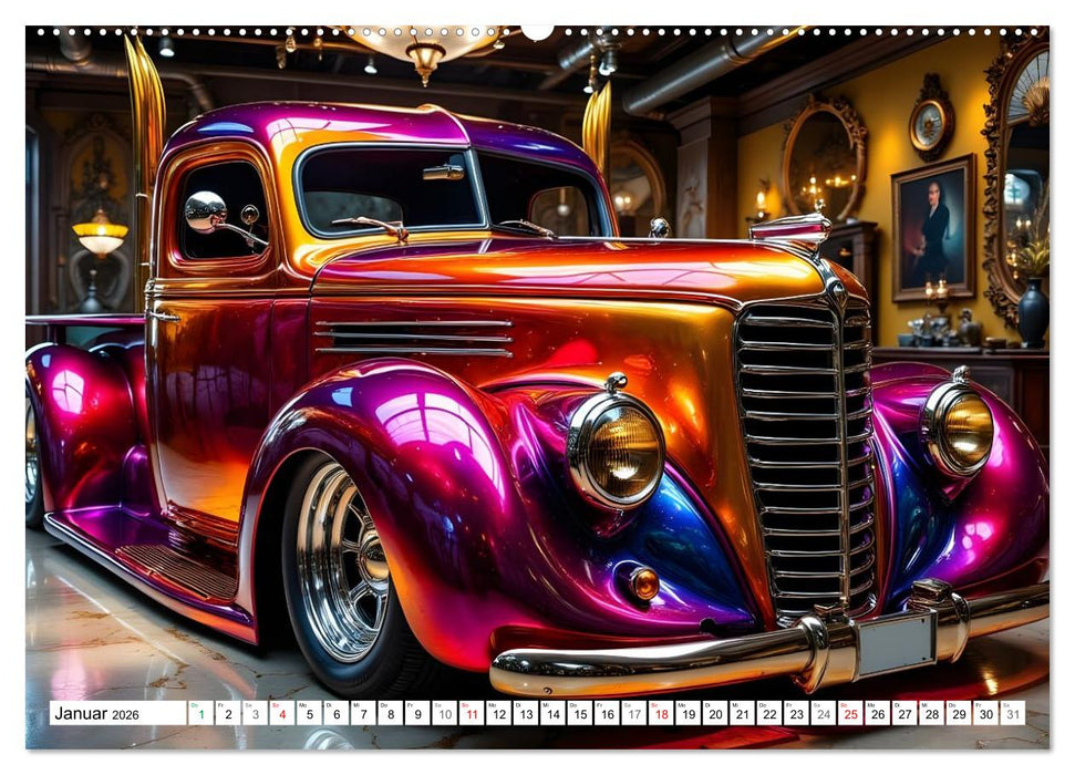 Farbenfrohe Lackvisionen (CALVENDO Premium Wandkalender 2026)