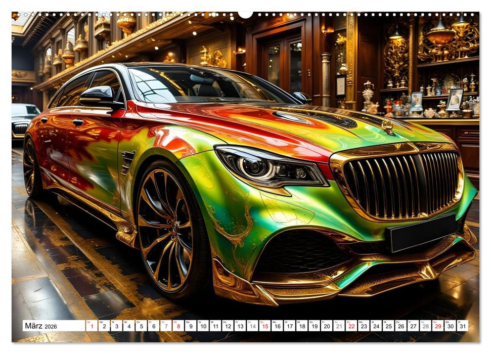 Farbenfrohe Lackvisionen (CALVENDO Premium Wandkalender 2026)