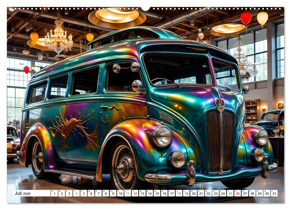 Farbenfrohe Lackvisionen (CALVENDO Premium Wandkalender 2026)