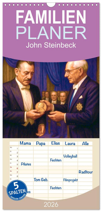 John Steinbeck (CALVENDO Familienplaner 2026)