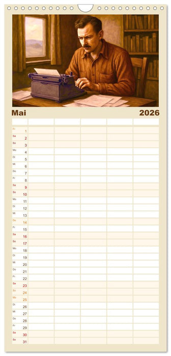 John Steinbeck (CALVENDO Familienplaner 2026)