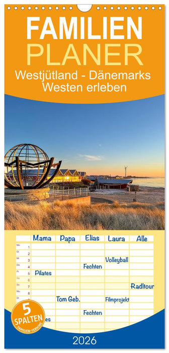 Westjütland - Dänemarks Westen erleben (CALVENDO Familienplaner 2026)