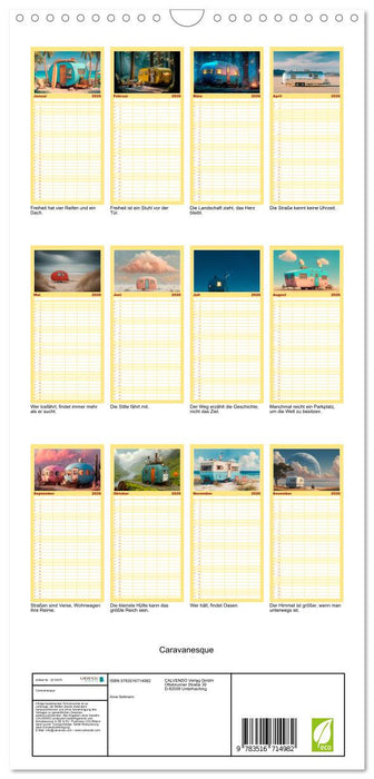 Caravanesque (CALVENDO Familienplaner 2026)