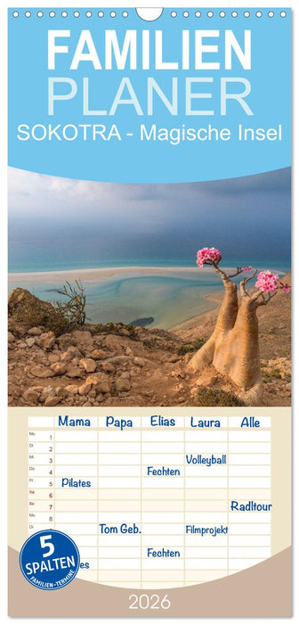 SOKOTRA - Magische Insel (CALVENDO Familienplaner 2026)