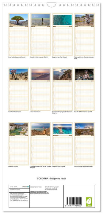 SOKOTRA - Magische Insel (CALVENDO Familienplaner 2026)