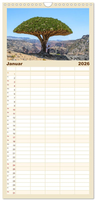 SOKOTRA - Magische Insel (CALVENDO Familienplaner 2026)