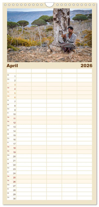 SOKOTRA - Magische Insel (CALVENDO Familienplaner 2026)