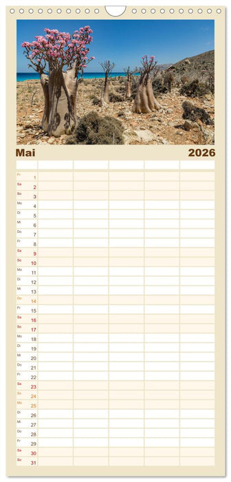 SOKOTRA - Magische Insel (CALVENDO Familienplaner 2026)