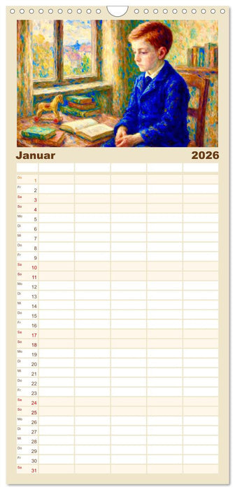 Rainer Maria Rilke. Sein Leben, seine Werke (CALVENDO Familienplaner 2026)