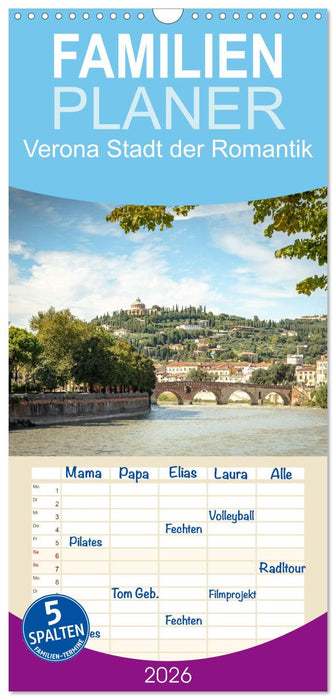 Verona Stadt der Romantik (CALVENDO Familienplaner 2026)