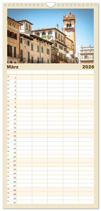 Verona Stadt der Romantik (CALVENDO Familienplaner 2026)