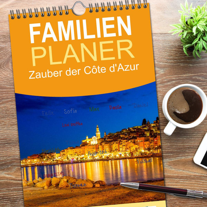 Zauber der Côte d'Azur (CALVENDO Familienplaner 2026)