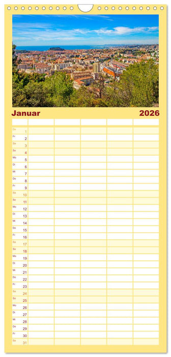 Zauber der Côte d'Azur (CALVENDO Familienplaner 2026)