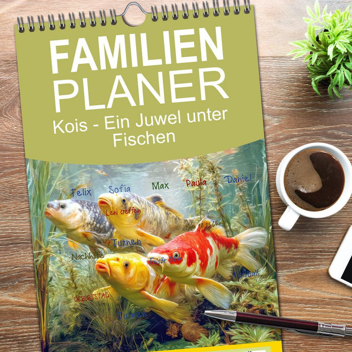 Kois - Ein Juwel unter Fischen (CALVENDO Familienplaner 2026)