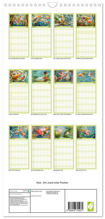 Kois - Ein Juwel unter Fischen (CALVENDO Familienplaner 2026)