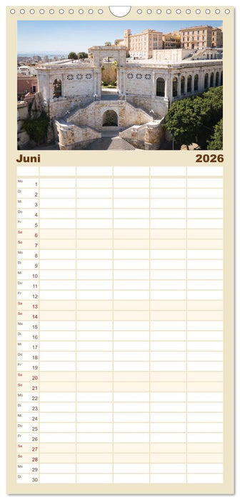 Sardinien. Schöne Landschaften und bunte Städte. (CALVENDO Familienplaner 2026)