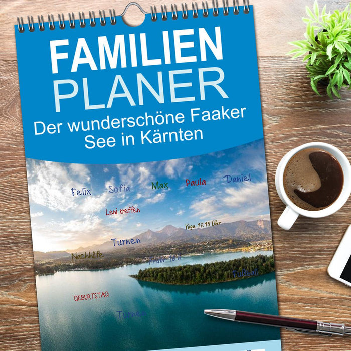 Der wunderschöne Faaker See in Kärnten (CALVENDO Familienplaner 2026)