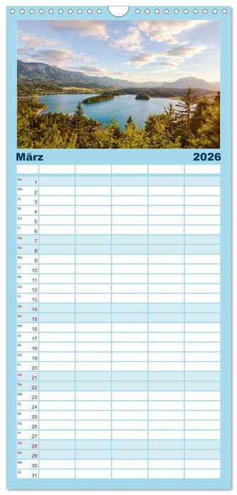 Der wunderschöne Faaker See in Kärnten (CALVENDO Familienplaner 2026)